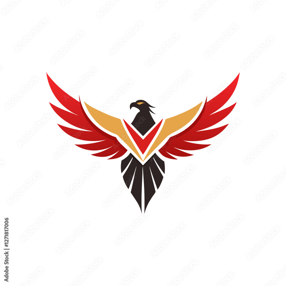 Obraz premium vector illustration of an eagle logo
