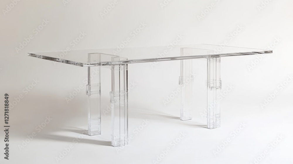 Elegant Clear Acrylic Table for Modern Interiors Elegant Clear Acrylic Table for Modern Interiors