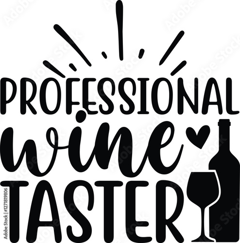 Professional wine taster SVG