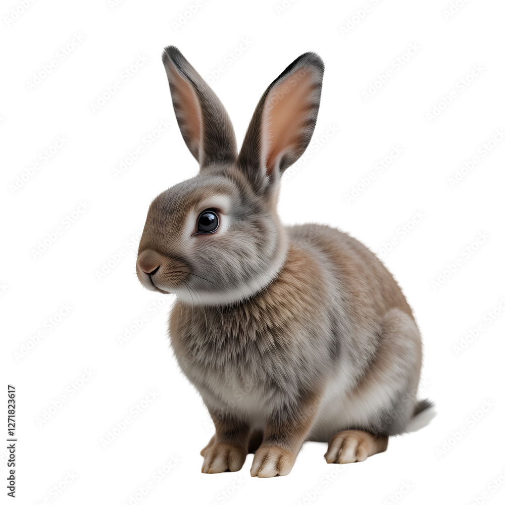 Photo of rabbit isolated on transparent background Photo of rabbit isolated on transparent background