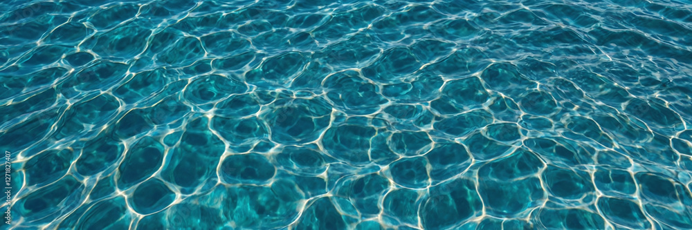 Wave patterns on the surface of a swimming pool, this top-view image highlights the elegance of water textures and natural light. Generative AI. Wave patterns on the surface of a swimming pool, this top-view image highlights the elegance of water textures and natural light. Generative AI.