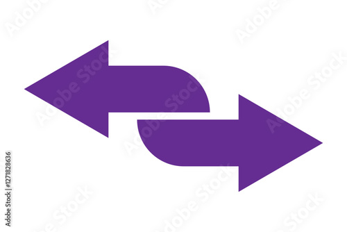 Arrows data transfer icon, exchange arrow icons - Swap icon with two arrows