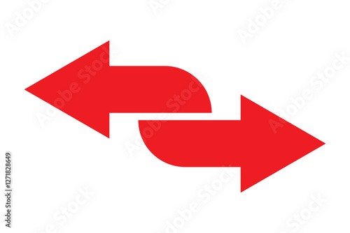 Arrows data transfer icon, exchange arrow icons - Swap icon with two arrows