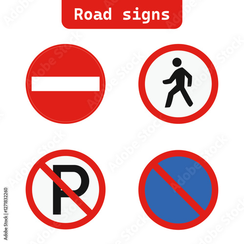 road sign icon set vector Free Download road sign icon set vector - GFXLoad