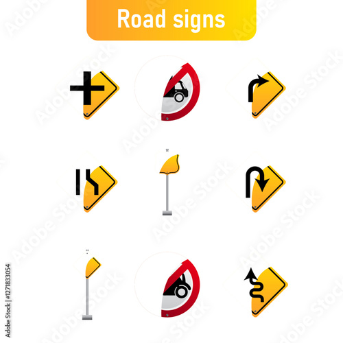 Road signs set