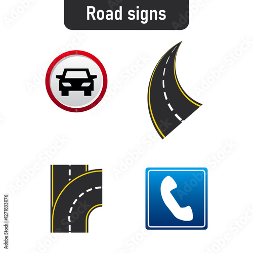 Road signs set