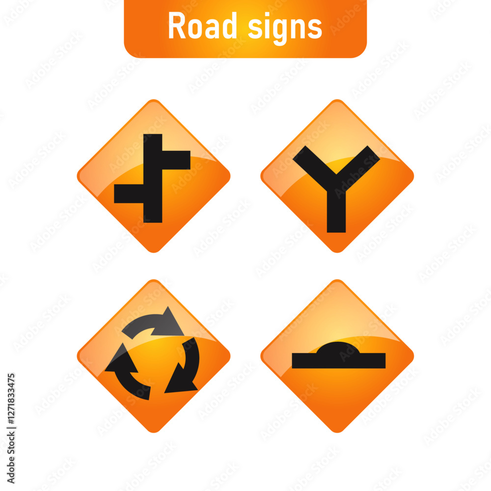 Road signs set
