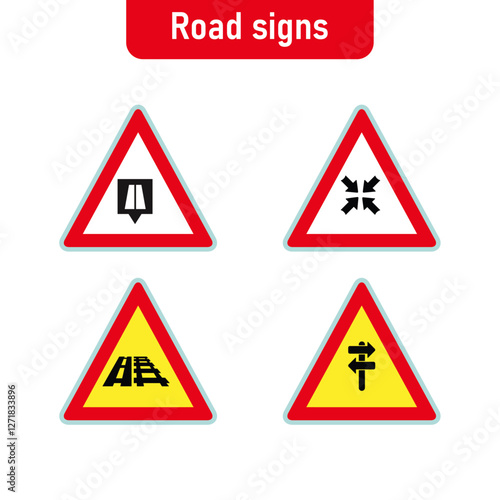 Wallpaper Mural Road signs set Torontodigital.ca