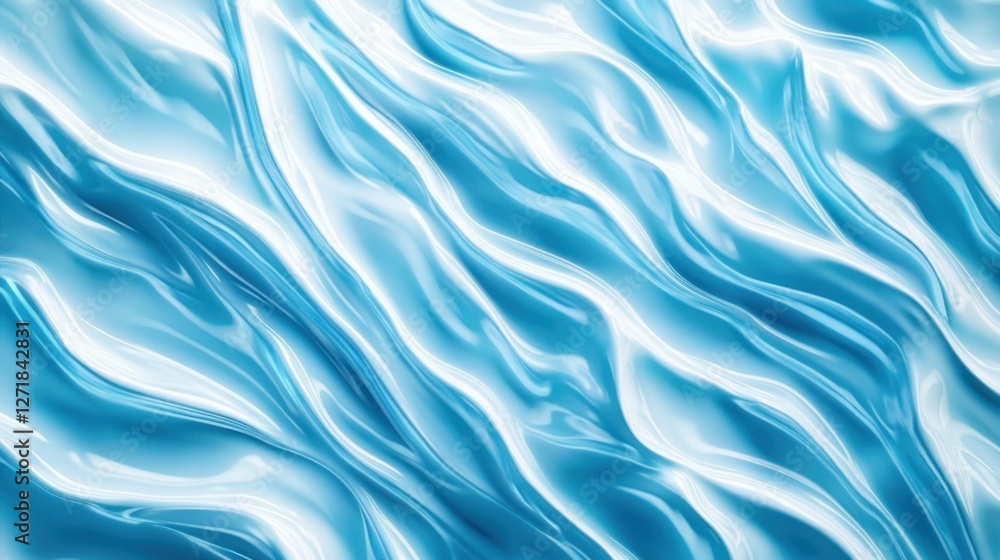 Abstract blue and white liquid waves background with smooth texture Abstract blue and white liquid waves background with smooth texture