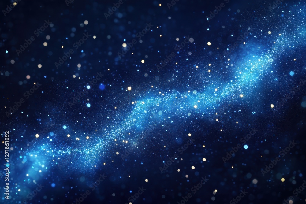Obraz premium A luminous stream of stars stretches across a dark sky