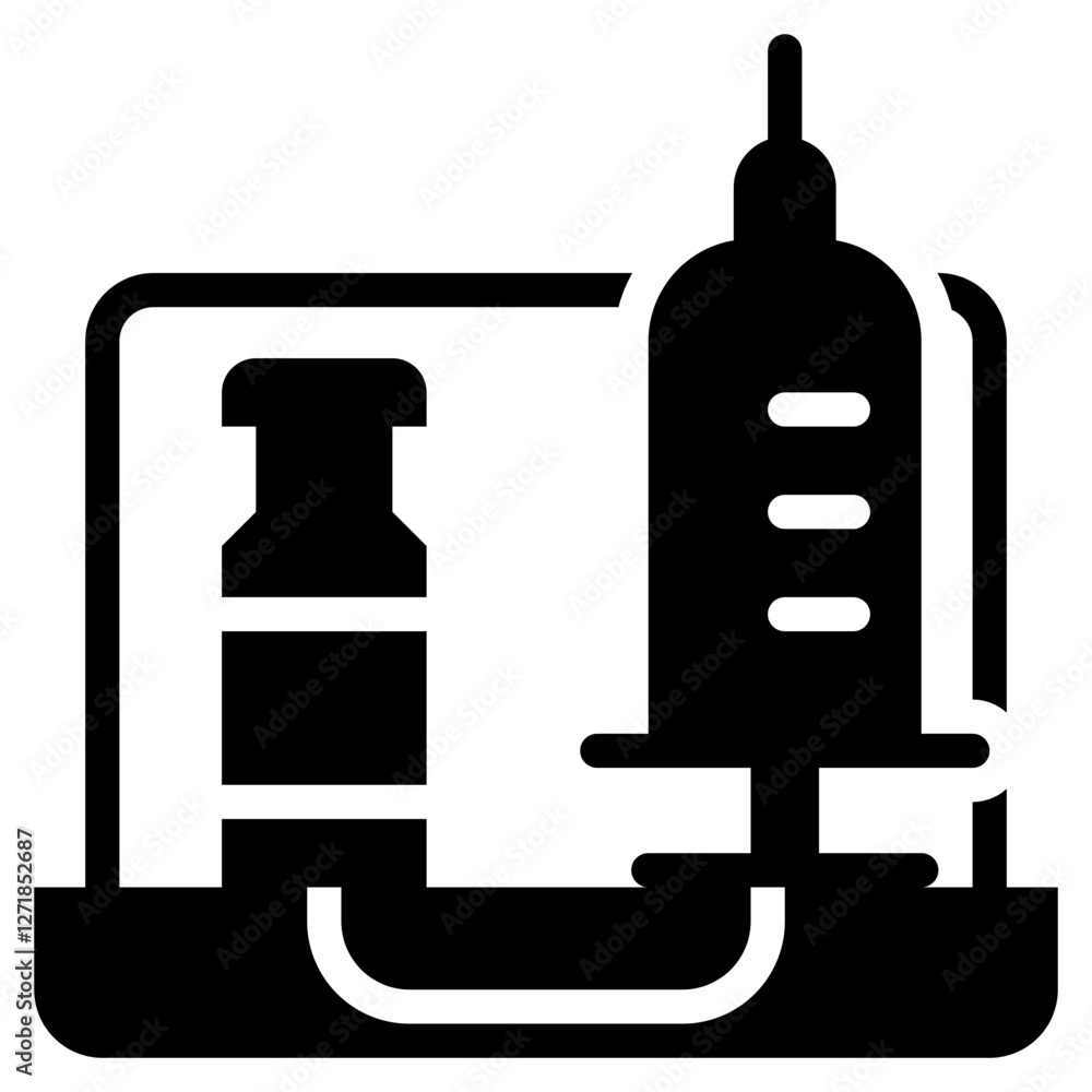 syringe medical pharmacy vaccine healthcare solid glyph icon syringe medical pharmacy vaccine healthcare solid glyph icon