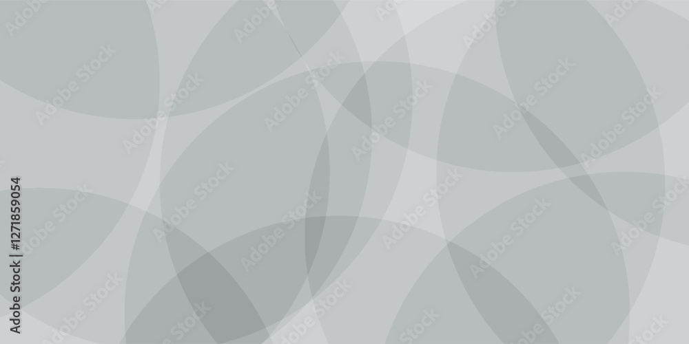 Obraz premium White geometric abstract background overlap layer on bright space with lines effect decoration. Modern graphic design element circles style concept for banner.
