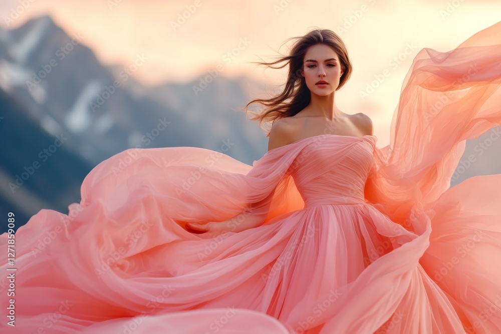 Several layers of light organza or chiffon fluttering in the wind, soft shadows and highlights, smooth curves of fabrics, a feeling of weightlessness. Several layers of light organza or chiffon fluttering in the wind, soft shadows and highlights, smooth curves of fabrics, a feeling of weightlessness.
