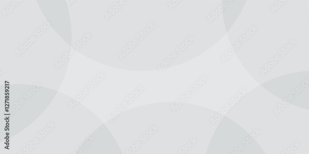 Fototapeta premium White geometric abstract background overlap layer on bright space with lines effect decoration. Modern graphic design element circles style concept for banner.