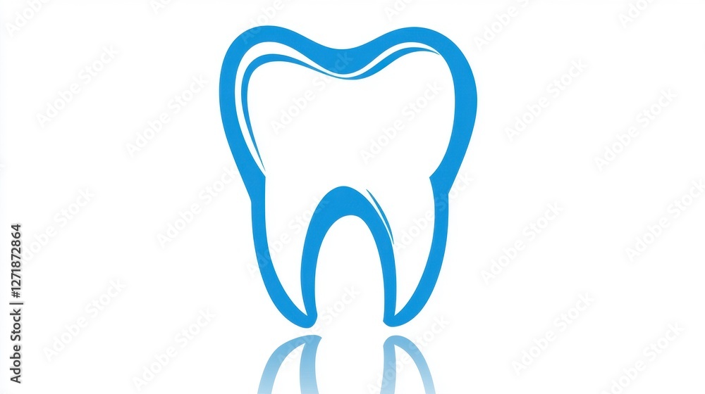 Blue Tooth Icon for Dental Care and Education Blue Tooth Icon for Dental Care and Education