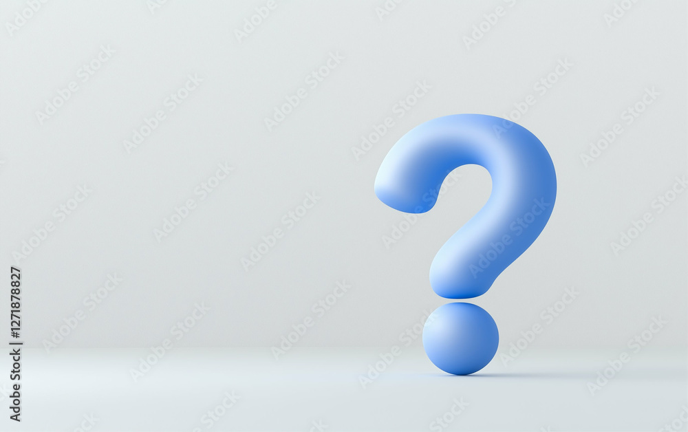 Question mark graphic design. Blue question mark. 3d question mark Question mark graphic design. Blue question mark. 3d question mark
