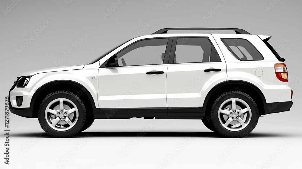 SUV vehicle isolated on a white background - SUV vehicle isolated on a white background -