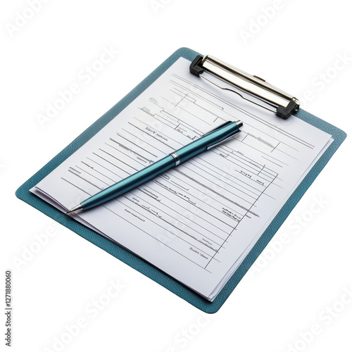 Wallpaper Mural Professional Clipboard with Pen and Document on white background Torontodigital.ca