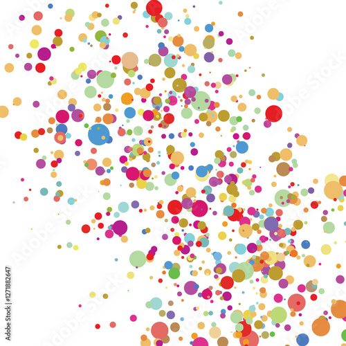 Light multicolor background, colorful vector texture with circles. Splash effect banner. Glitter silver dot abstract illustration with blurred drops of rain. Pattern for web page, banner,poster, card.