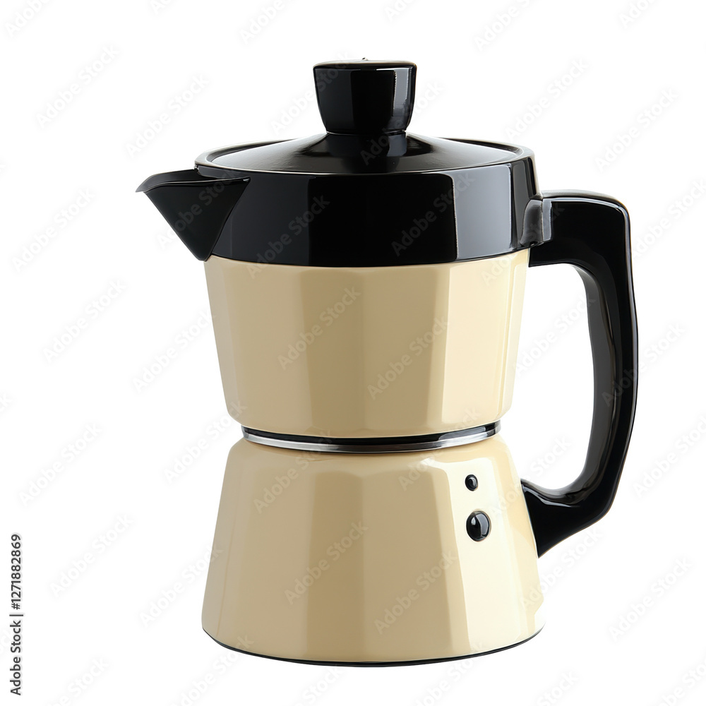 Stylish Cream and Black Coffee Maker for Modern Kitchens Stylish Cream and Black Coffee Maker for Modern Kitchens