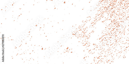 Luxury gold sparkle confetti glitter and zigzag ribbon falling down on transparent background. Vector illustration.

