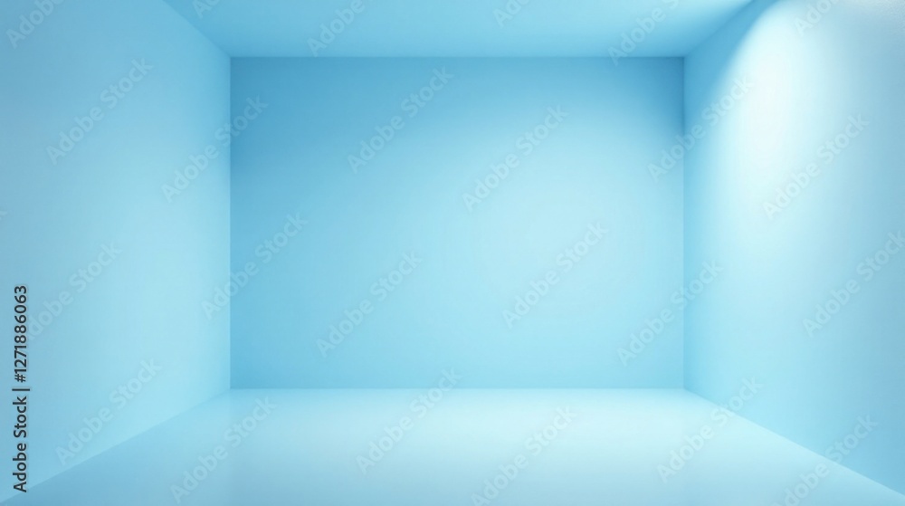 custom made wallpaper toronto digitalA serene light blue room, minimalist and empty, offers a blank canvas for creative design and product display, perfect for showcasing your work.