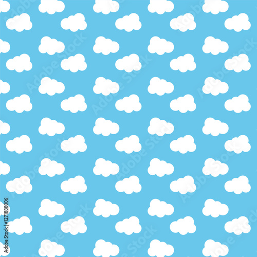 seamless pattern cloud background vector design template