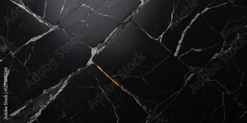 Black and golden marble texture background. Smooth marble texture design for wall tiles, kitchen, sink tile, floor background.
