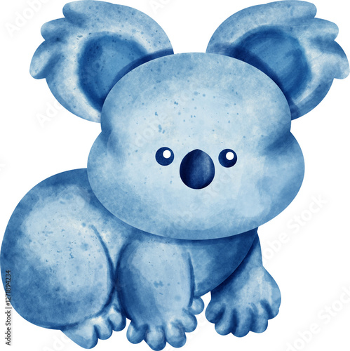 Photography watercolor koala