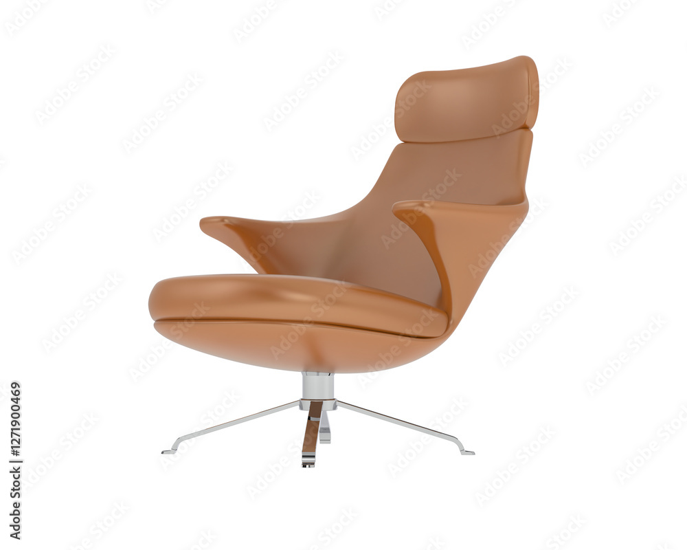 Armchair isolated on background. 3d rendering - illustration Armchair isolated on background. 3d rendering - illustration