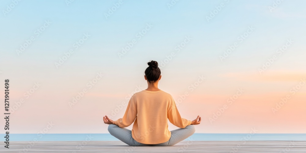 Modern Mindful Yoga Serenity in Motion on Wood - Elegant Activewear and Oceanic Calm for Wellness Marketing and Holistic Balance Campaigns Modern Mindful Yoga Serenity in Motion on Wood - Elegant Activewear and Oceanic Calm for Wellness Marketing and Holistic Balance Campaigns