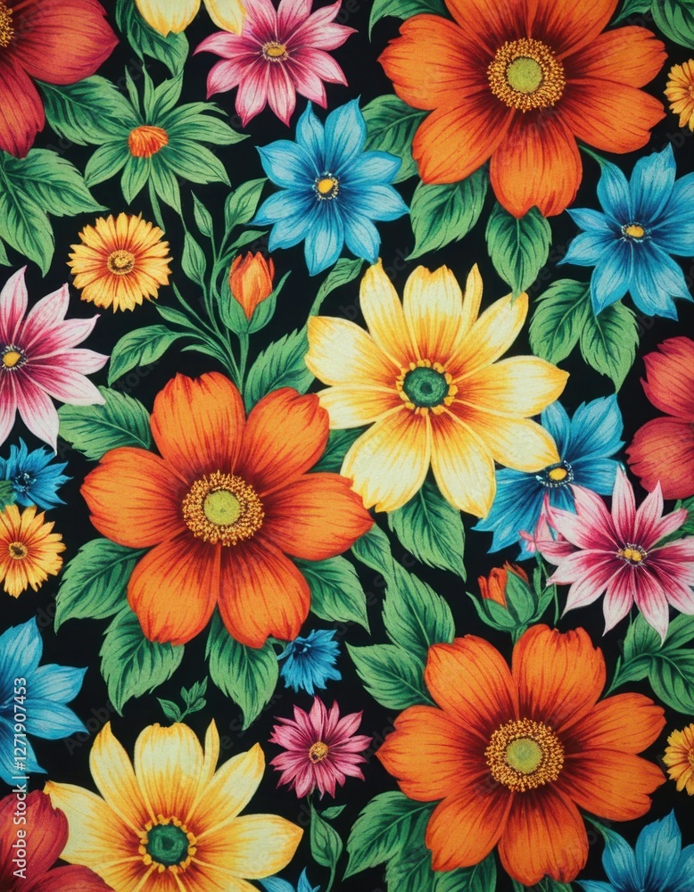 colorful seamless flowers background pattern colorful seamless flowers background pattern