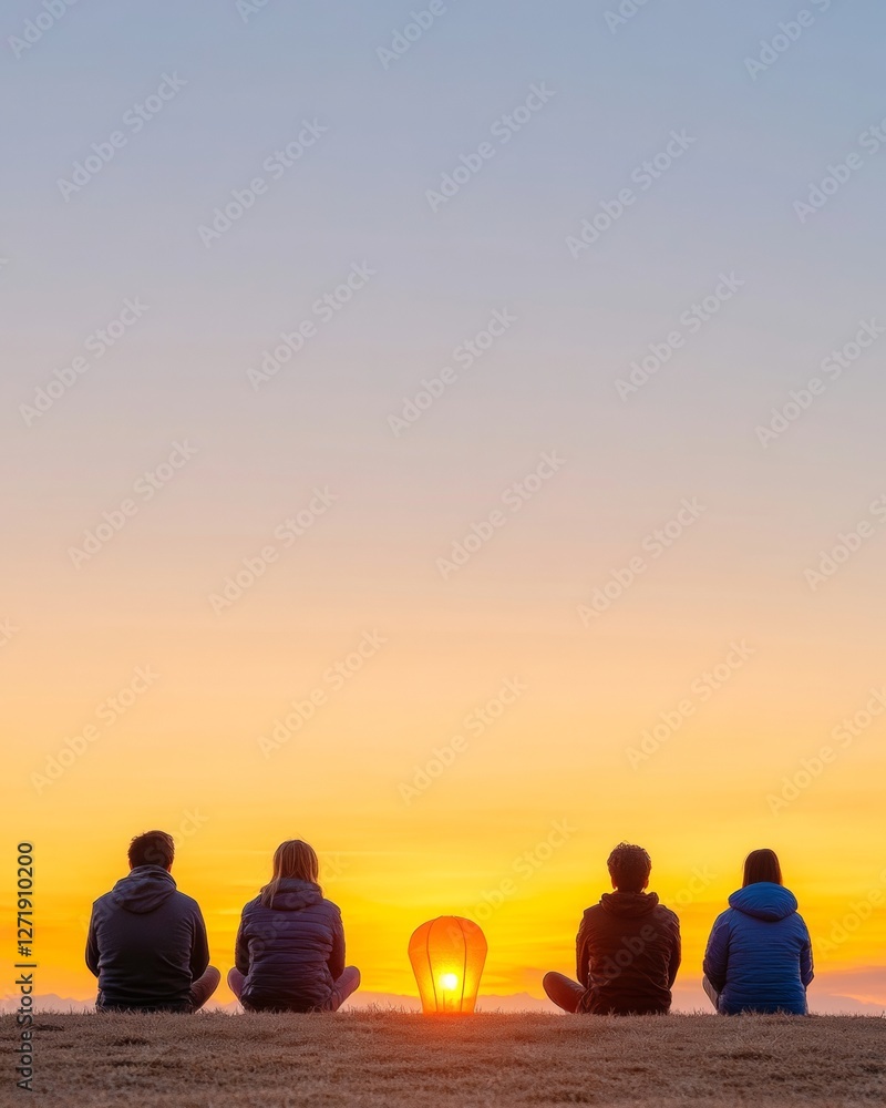 Serene Sunset Gathering Mindful Meditation for National Day of Life, Peace, and Justice - Outdoor Rituals in Autumn Wellness and Lifestyle Branding Serene Sunset Gathering Mindful Meditation for National Day of Life, Peace, and Justice - Outdoor Rituals in Autumn Wellness and Lifestyle Branding