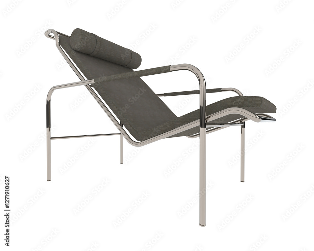 Armchair isolated on background. 3d rendering - illustration Armchair isolated on background. 3d rendering - illustration