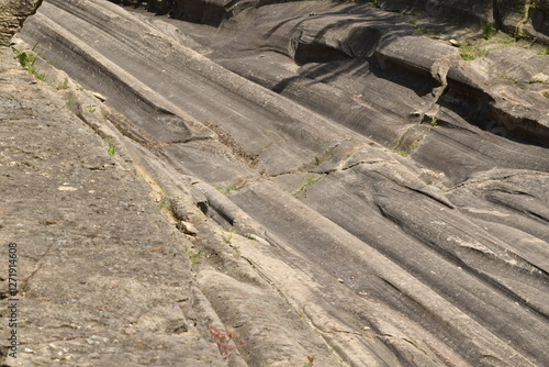 Konstfotografi Glacial grooves striations Kelly's Island NW Ohio