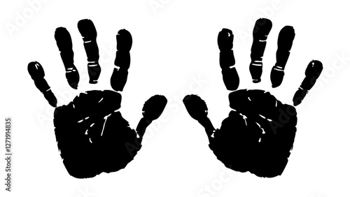 black hand print 