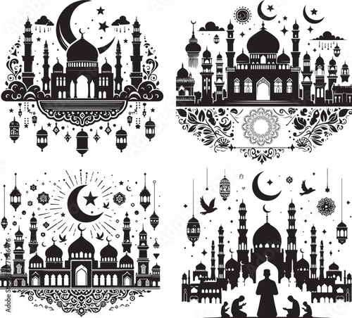 vector illustration of a mosque