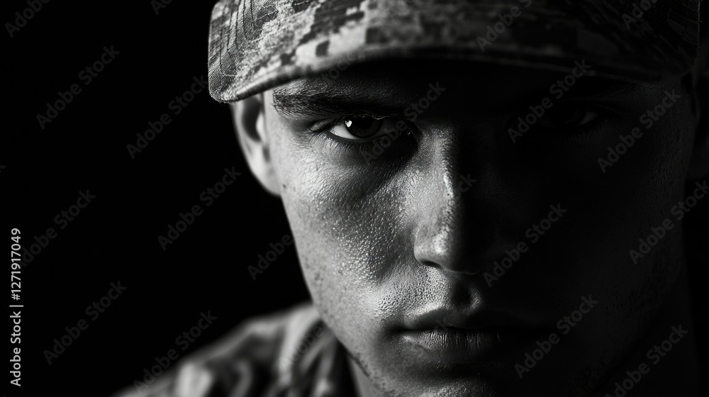 Camo Face with Reflections Camo Face with Reflections