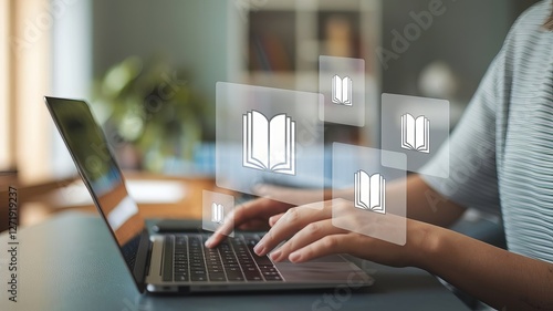 Digital E-Library Access: Online Learning and Knowledge Exploration from Home