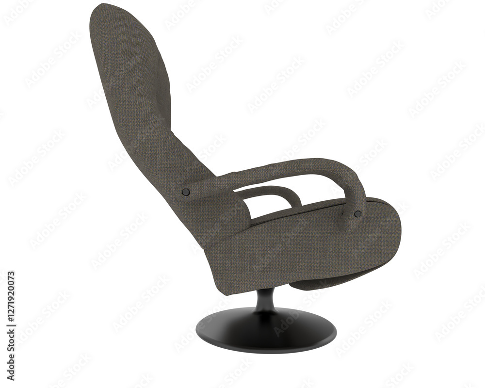 Armchair isolated on background. 3d rendering - illustration Armchair isolated on background. 3d rendering - illustration