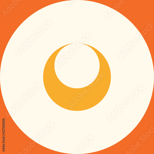 Crescent aesthetics pattern bauhaus style