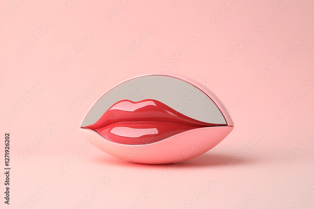 Pink Glossy Lips Sculpture | Pop Art 3D Render in Vibrant Teal. Experience the bold beauty of pop art with this pink glossy lips sculpture, a stunning 3D render with smooth textures and a surreal aest Pink Glossy Lips Sculpture | Pop Art 3D Render in Vibrant Teal. Experience the bold beauty of pop art with this pink glossy lips sculpture, a stunning 3D render with smooth textures and a surreal aest