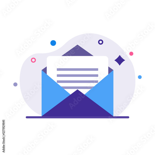 Mail envelope with message. Mail, Email. Message.
