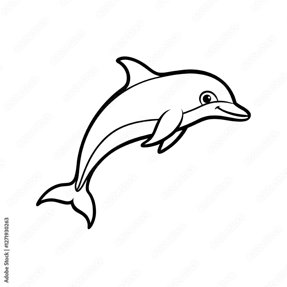 dolphin isolated on white background dolphin isolated on white background