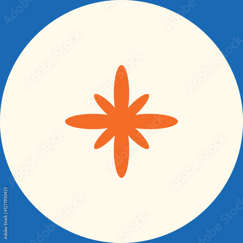 Brutalist extraordinary graphic element vector illustration