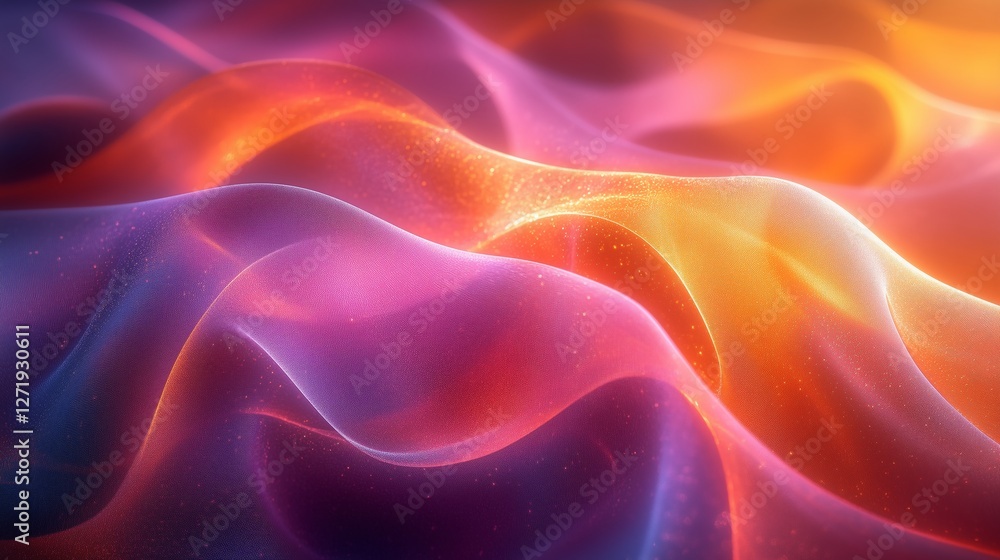 Obraz premium A dreamlike space interwoven with dazzling light and shadow