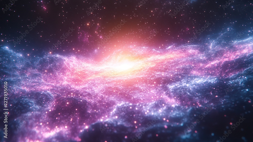 Cosmic Nebulae swirling around a bright star Cosmic Nebulae swirling around a bright star