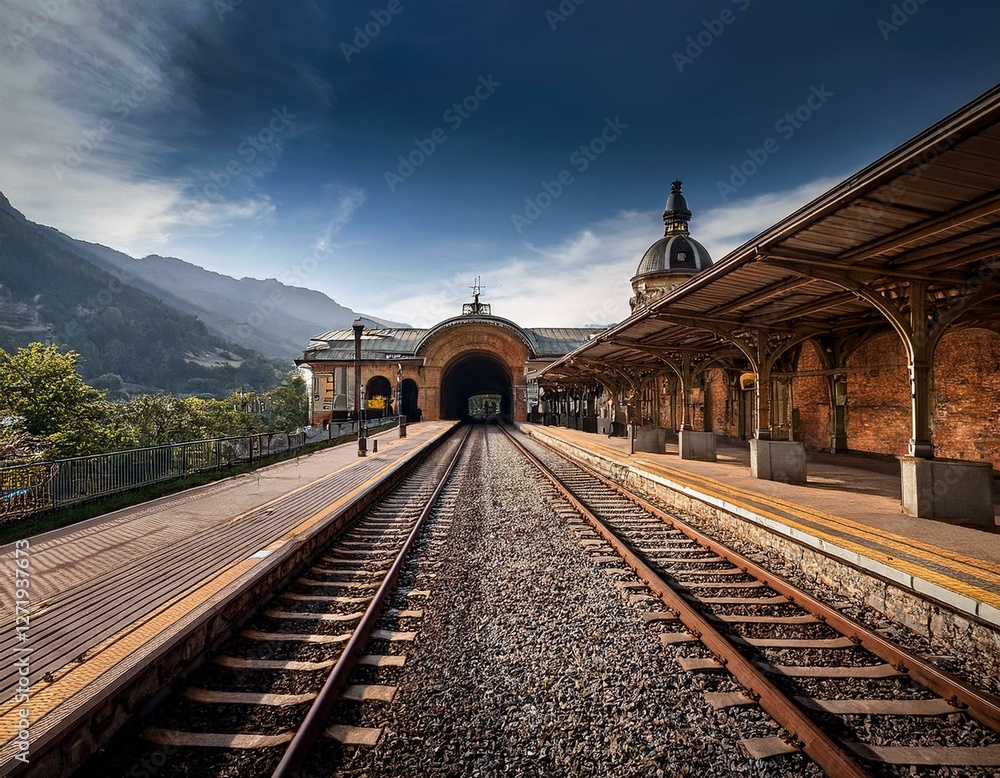 Fototapeta premium Estación de tren clasica