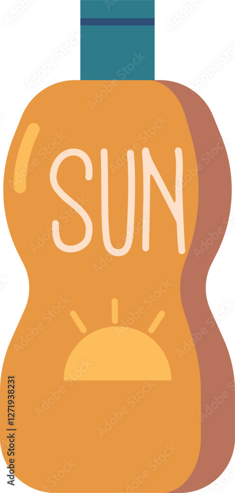 Suntan cream package vector illustration Suntan cream package vector illustration