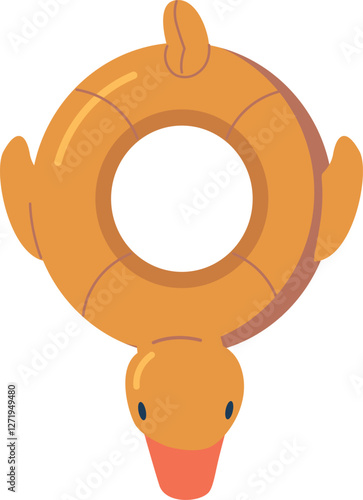 Duck inflatable ring beach accessory